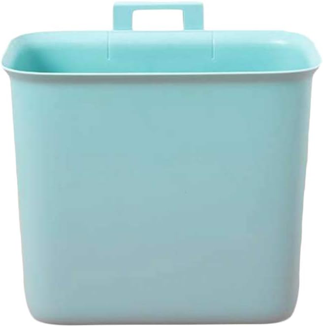 HEMOTON Hanging Trash Can Cabint Door Garbage Can Kitchen Hanging Garbage Container Rubbish Bin for Kitchen