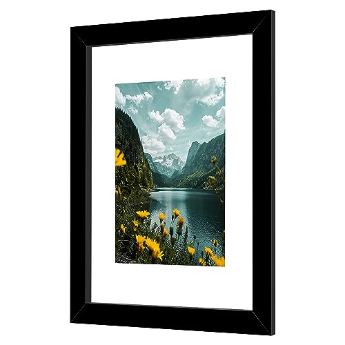 Picrit 16x20 Picture Frame 3 Pack, Black Poster Frame, Display Poster 11 x 14 with Mat or 16 x 20 without Mat for Horizontal or Vertical Wall Mounting