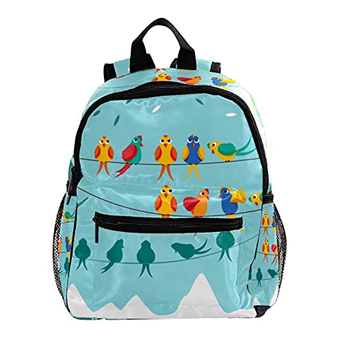 Sac à dos pour garçons et filles motif dessin animé rose 30,5 cm multicolore