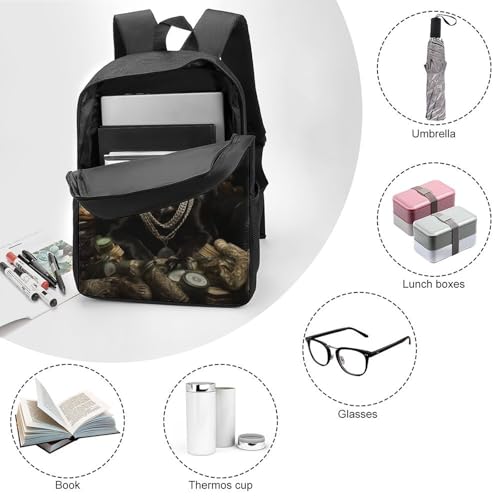 LMYmoney Rucksack mit Hundemotiv, Schultasche, Rucksack für Mädchen und Jungen, große Kapazität, Kinderrucksack, leichte Schultaschen für Kinder, Studenten, 43,2 cm