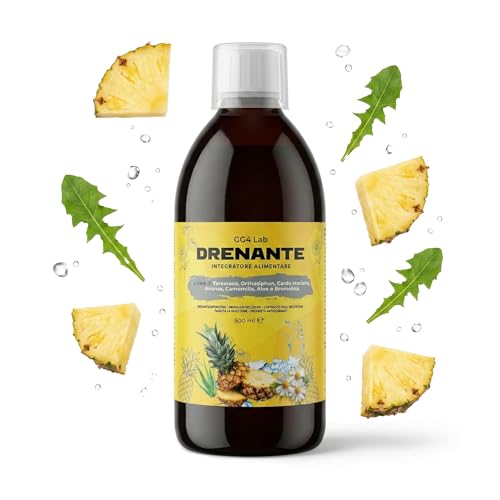 GG4Lab Bromelina Forte Drenante Liquido 500ml | Drenante Dimagrante Bromelina