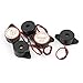 Aexit DC 3-24V Security & Surveillance Continuous Sound Electronic Buzzer 30mm Horns & Sirens Diameter 5Pcs
