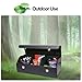 Hltzyzbl Car Trunk Organizer Leather Trunk Organizer Collapsible Multi Compartment Car Organizer with Lip, for Car SUV/Jeep/Sedan/Home/Camping Waterproof Dust-Proof(Black,Small)