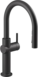 22974-BL Crue Touchless Kitchen Faucet with Pull Down Sprayer, Touchless Activation, Motion Sensor, Hands-Free Faucet, Matte Black