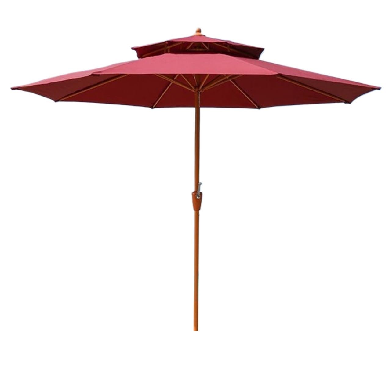 Parasole Parasol Stołowy Na Zewnątrz Parasol Ogrodowy Parasole Targowe Na Taras Ogrodowy Bez Podstawy Parasol Ogrodowy(Rot)
