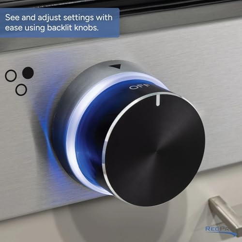 Image of RecPro 3-Burner RV Gas Cooktop | Black | Cover Included