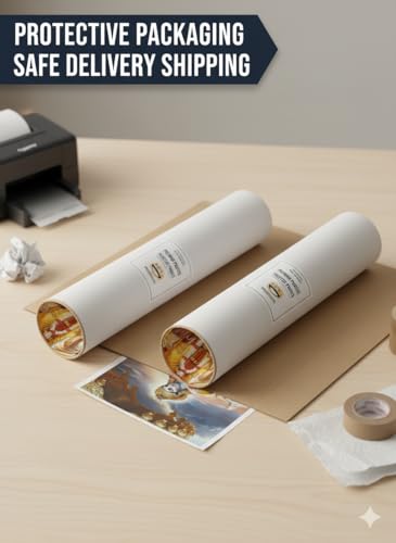 Image of Krishna Divine Wall Art Poster | Shri Krishna Ran Bhumi with Arjun Mahabharat Geeta Gyan | Divine Artwork for Home, Temple, and Meditation Spaces | 350GSM Paper (A5 21L x 14.8W)