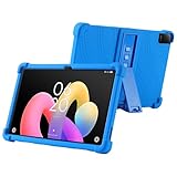 zZjoOoj Custodia Cover per TCL Tab 10L Gen 4 10.1 Pollici, Ultra Leggero Protettiva Cover in Silicone con Supporto per Bambini per TCL Tab 10L Gen 4 - Blu scuro