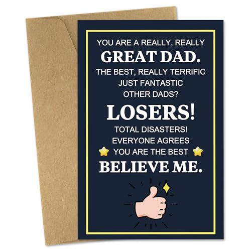 JoyrnalK Dad Birthday Card from Daughter - ւ̃Mtg 瑧q ̓ NX}XJ[h t u[O[eBOJ[h NX}X TL[ӍՃMtg  j