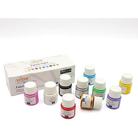 Artme Fabric Paint Set - 10 Vivid Colours Cover