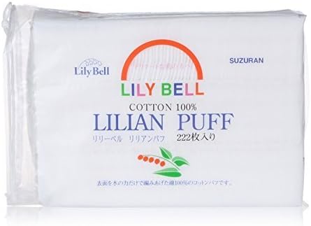 Lily Bell Lilian Puff (SUZURAN Japan) Cotton Rounds for Face Cotton Pads for Nails 100% Cotton (220 Pics (Pack o 5))