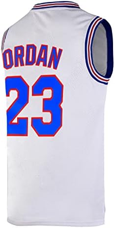 OTHERCRAZY Youth Basketball Jersey #23 Space Movie Jersey for Kids Shirts (White, Large)