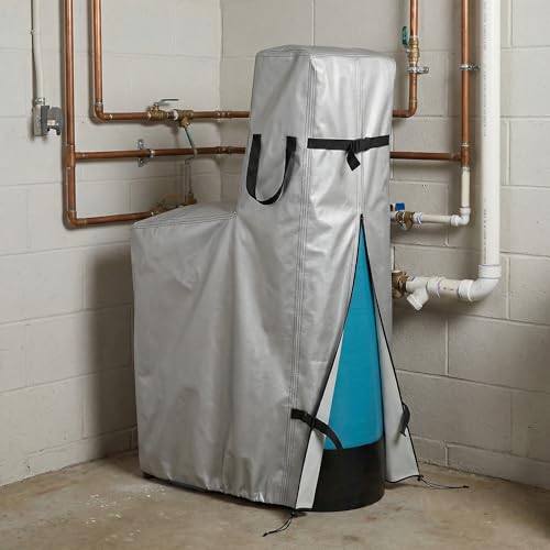 Funda para ablandador de agua Deosk 16"D x 30"W x 55"H resistente miniatura 5