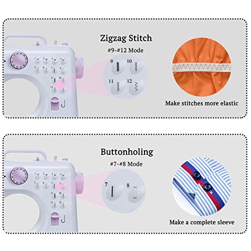KPCB Tech 505 Sewing Machines and for Beginners with 12 Stitches and Backstitch - Thumbnail 2