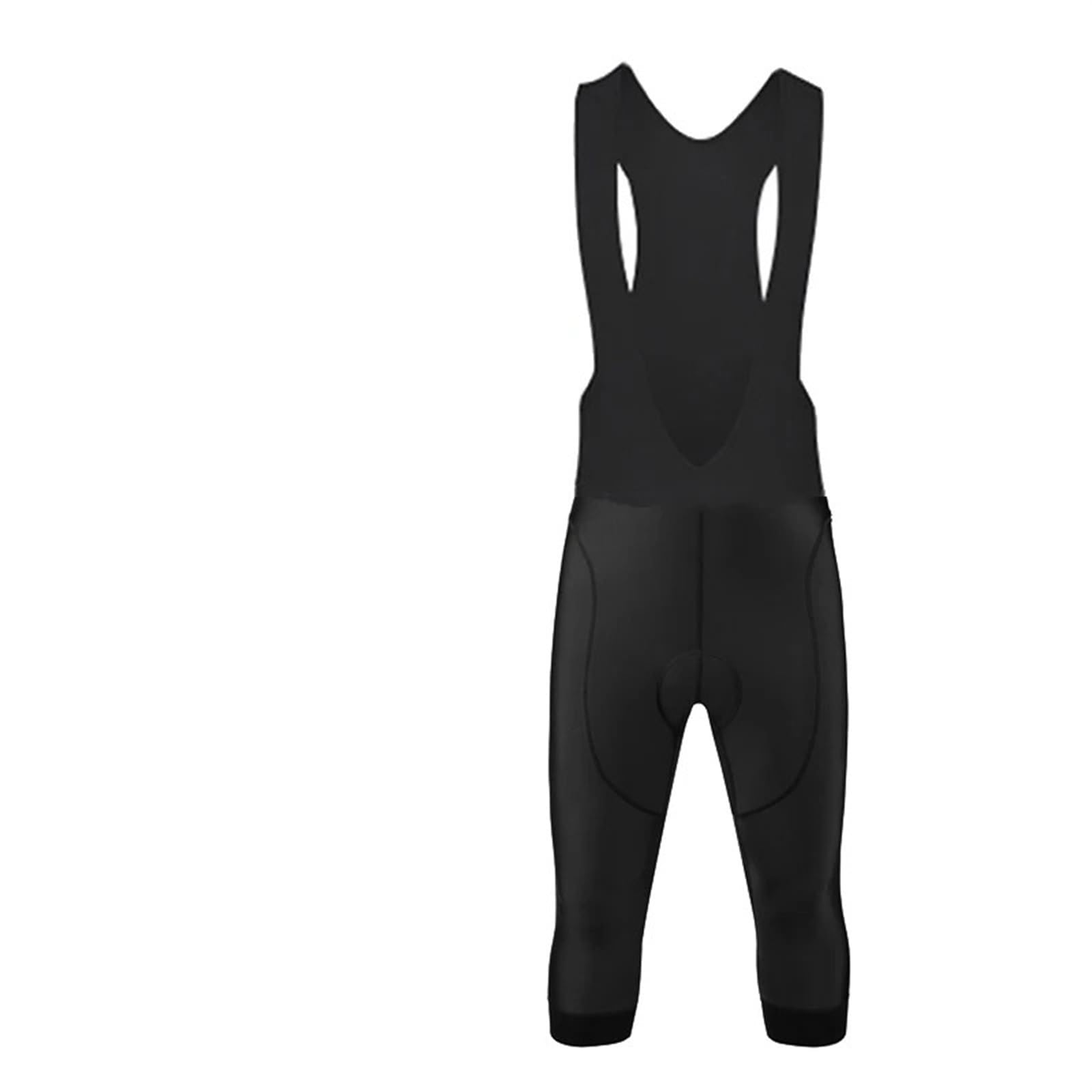 Cycliste Homme Cuissard de Cyclisme Noir for Hommes, Pantalon de vélo avec Coussin de Gel 19D, Short d'extérieur, Grand Pantalon de vélo VTT, séchage Rapide, été, 3/4(Black H Shorts,4XL)