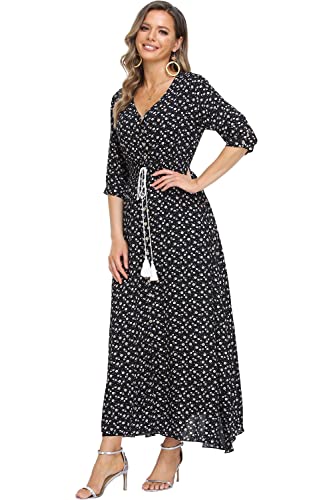 Image of Casual Summer Dresses for Women 2026 Maxi Dress Flowy Bohemian Beach Party