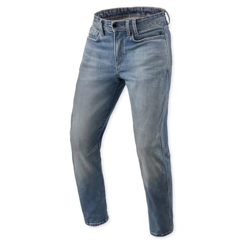 REV'IT! Revit Detroit 3 Tapered Jeans da motociclista, azzurro, 31/30