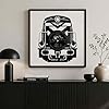 EVEVO Wall Decoration Made of Vinyl Record in Frame 32 x 32 cm Train Vinyl Wall Art Steam Train Gift for Railway Fans and Collectors #2