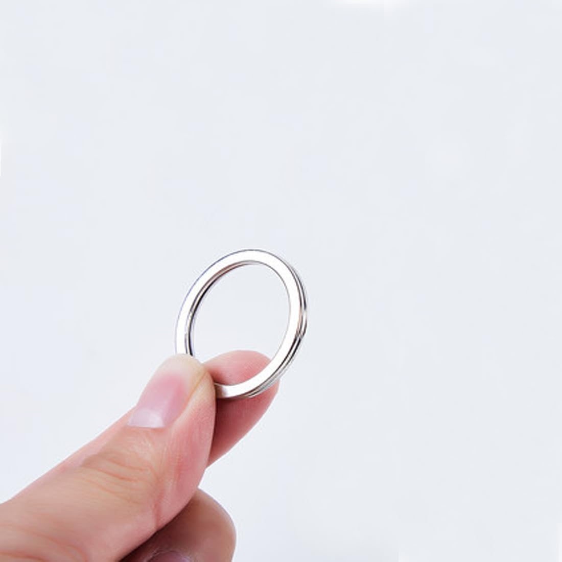 100 Anelli Portachiavi In Acciaio - 25mm, Per Chiavi E DIY Gioielli - Foto 6