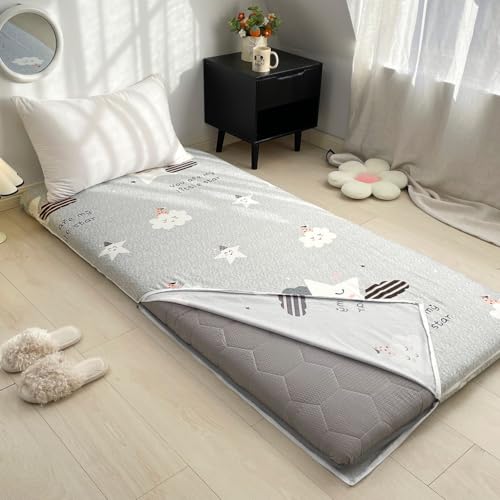 ksxnkhk B, 100 x 200 cm, Funda de colchón para futón, tamaño Queen, King, Full, Twin, Estilo japonés, con Cremallera en Forma de L, a Prueba de Polvo, para Dormitorio
