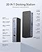 ORICO 20-in-1 Docking Station with 10Gbps USB-C, 4K HDMI, 4K DP, VGA, Audio, 10 Gbps USB-C and 5 Gbps USB-A Port, Multiple Display & Ethernet Support
