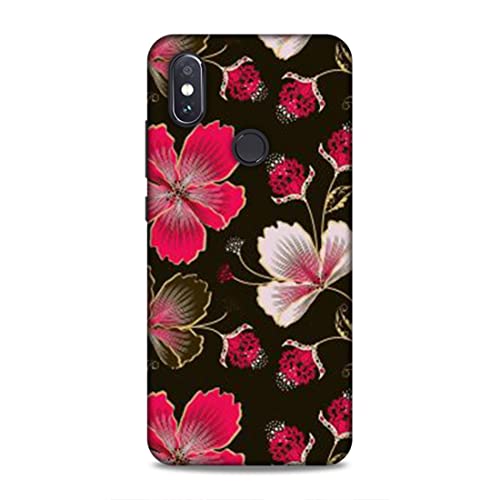 Image of Printed Mobile Back Hard Case Cover for Redmi Note 5 Pro | Flowers, Floral, Pink Flowers, Leaves-2198