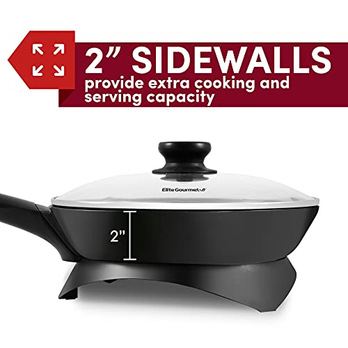 image for Elite Gourmet EG6207# Scratch Resistant 10.5-inch (2Qt) Fry Pan, Easy-