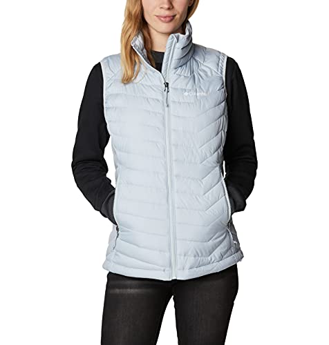 Columbia Powder Lite Vest, Steppweste für Damen, Cirrus Grey, Größe M