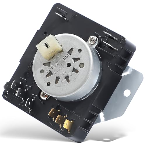 MEDC465HW0 MGDC465HW0 WGD4850BW2 WED5000DW2 WGD5000DW3 W10185992 Dryer Timer Compatible Whirlpool Crosley Kenmore Maytag Dryer Timer 115VAC 60Hz Replacement WPW10185992 418-095-20-B5 AP6016542