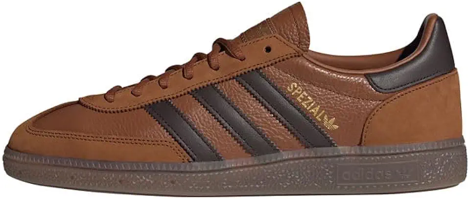 Tênis masculino casual de handebol Spezial com cadarço - marrom