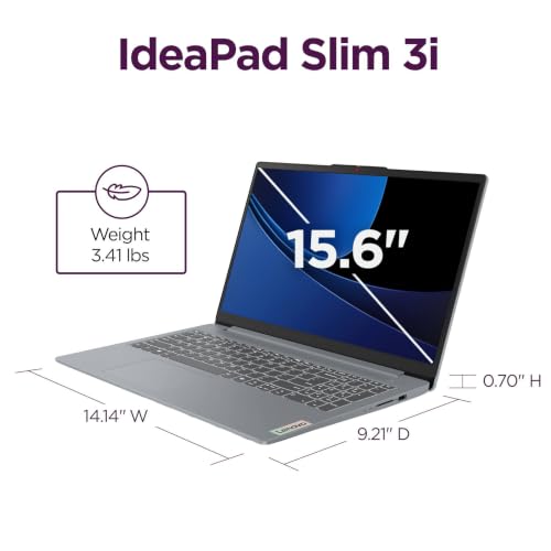 Image of Lenovo IdeaPad Slim 3i 15.6 FHD Laptop, Intel 4 Cores, 8GB DDR5 128GB SSD