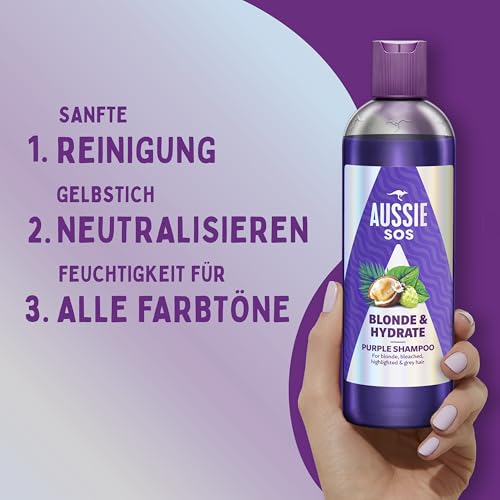 Aussie SOS Blonde und Hydrate Silbershampoo 500ml
