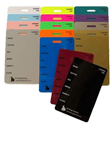 All Things Bunnies Cage Cards - Show Carrier (Metallic Silver)