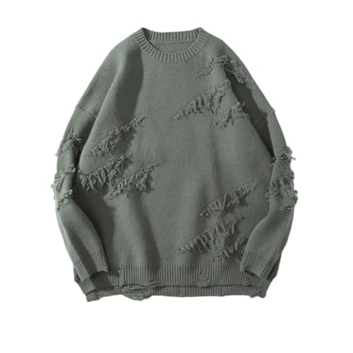 Men's Loose Round Neck Classic Comfortable Daily Commuting Long Sleeve Warm Sweater