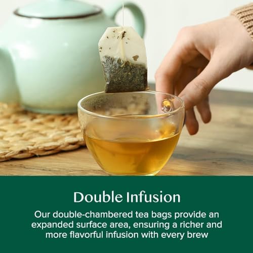 VAHDAM Set Regalo Tés Herbales | 36 Bolsitas, 6 Sabores | Cúrcuma Cítricos Jengibre, Cúrcuma Manzanilla, Hibisco, Moringa, Menta Verde, Jengibre | Sin Cafeína y No-OGM | Regalo Mujer y Hombre - imagen 8