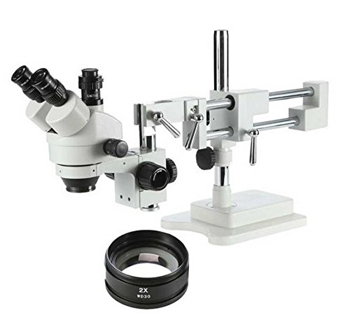 GOWE 7X-90X Zoom podwójny wysięgnik stereo zoom trójokularowy mikroskop SZM2.0X akcesoria do mikroskopu