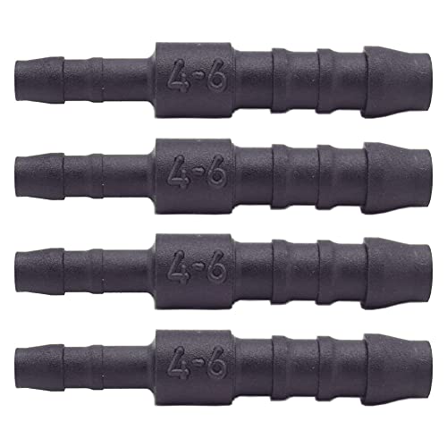 4 x YOU.S Original Schlauchverbinder Zwischenstück RGV Ø 6mm 4mm - Gerade Form - Reduzierer