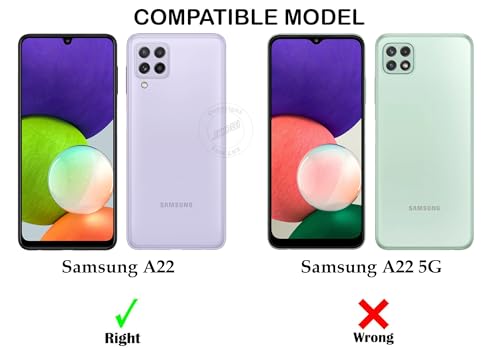 Image of Jkobi Back Cover for Samsung Galaxy A22 4G (Silicone Clear Shockproof Case with Camera Protection | Soft and Flexible | Transparent)