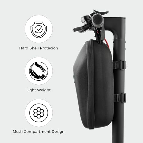 iScooter Scooter Storage Bag Large Capacity 3L Waterproof Scooter Handlebar Bag Front Hanging Bag Case for Electric Scooter Carrier Kick Scooters Folding Bike Universal Accessories - Image 5