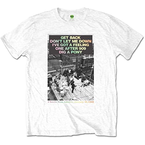 T-shirt The Beatles Rooftop Songs gradient, le cadeau parfait pour mélomanes