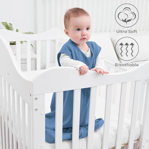 Image of Yoofoss Baby Sleep Sack 24-36 Months Wearable Blanket for Babies 100% Organic Cotton 2-Way Zipper TOG 0.5 Toddler Sleeping Sack 3 Pack, Sleep Sacks