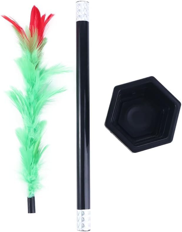 Stick to Rose Magic Tricks Magic Wand to Flower Easy Magic Tricks Funny Toys Show Performance Prop for Adults Teenagers Magician Accessories Magic Kits and Accessories