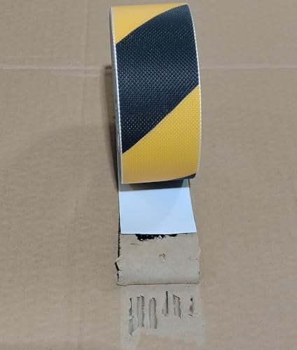 Image of Anti Slip Tape 2 Inch Wide, Waterproof Grip Adhesive Heavy Duty High Traction Friction for Indoor /Outdoor Steps (17 Ft /Yellow-Black).