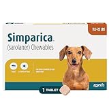 Simparica (sarolaner) Chewables for Dogs, 20 mg/tab, 11.1-22 lbs (Caramel), 1 Tablet