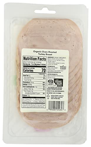 365 By Whole Foods Market, Turkey Oven Roasted Sliced Organic, 6 Ounce #TOP1