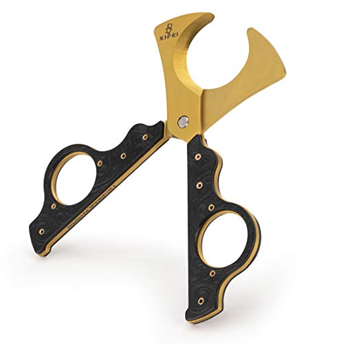 Bronze Carved Cigar Scissors