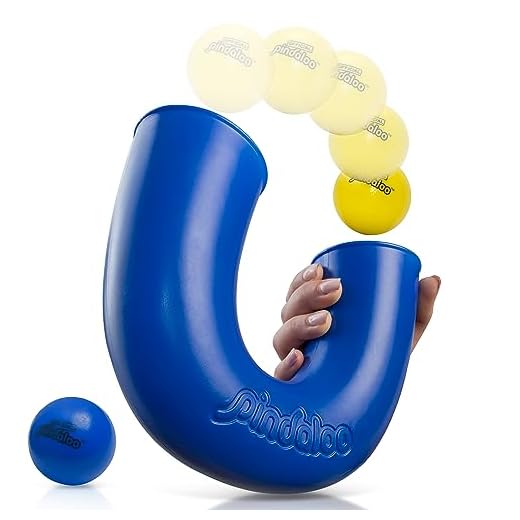 pindaloo Skill Game Toy with 2 Balls- Gifts for Kids and Adults Indoor & Outdoor Games, Ball Toys for Boys, Girls, & Teens - Gift Ideas for Teens, Fun Stuff , Develops Motor & Juggling Skills -Blue