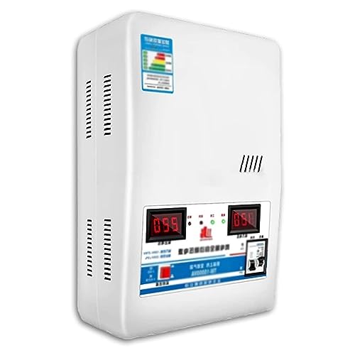 ALSUP Estabilizador de alimentación doméstico 220v Montaje en Pared para Uso doméstico 15000W Protección contra sobretensiones Estabilizador de tensión CA pequeño