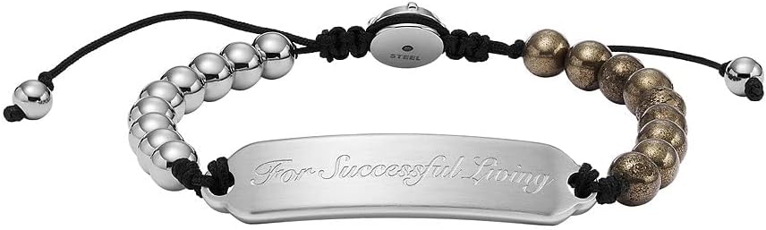 Bracelet for Men, 17.5 cm - 25 cm Silver Stainless Steel Bracelet, DX1069710