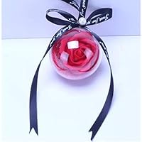 SAGIUSDM Voiture Pendentif Éternelle Rose Ornements Suspendus Automobiles Rétroviseur Miroir Suspension Savon Fleur Décoration Accessoires De Voiture, Rose